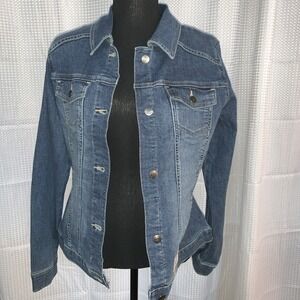 Lee Riders Jean Jacket Womens XS Indigo Blue‎ Casual Western